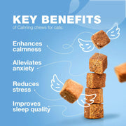 Calming Hemp Treats for Cats – Anxiety & Stress Relief Soft Chews