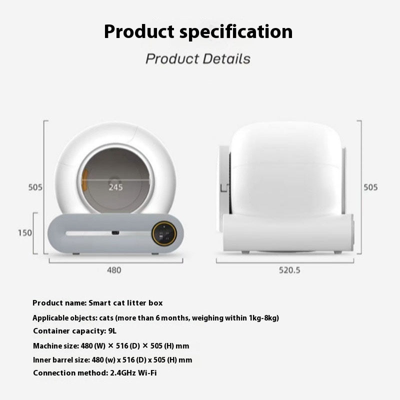 UKO™ - Automatic Litter Box Cat Toilet Smart Pooper Scooper