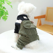 Corduroy Pet Clothes Stylish Ring Outfit for Cats & Dogs